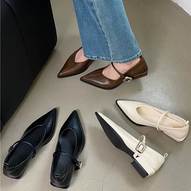 Viola Buckle Flats