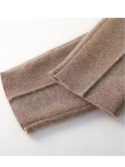 Women’s Thick Knit Wool Pants for Winter